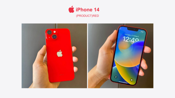 iPhone 14 màu Đỏ cũng không giấu được sự tươi sáng độc quyền của mình